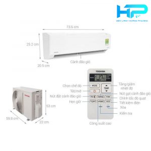 Máy lạnh treo tường TOSHIBA RAS-H18C4KCVG-V 4 TOSHIBA RAS H10C4KCVG V 4