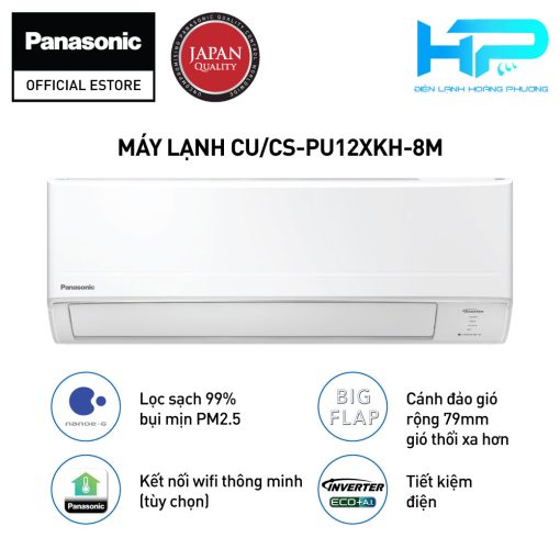 may lanh panasonic CS CU PU12XKH 8M