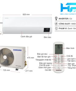 may lanh samsung AR10TYHYCWKNSV Inverter 9000btu 6