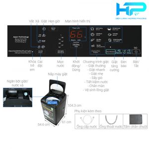 Máy giặt Panasonic 8.5 Kg NA-F85A9BRV - giá tốt 2022 2 may giat Panasonic 85 Kg NA F85A9BRV 2