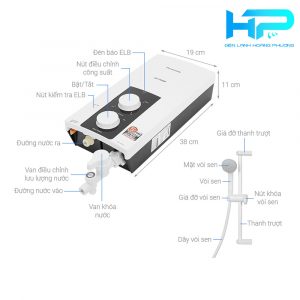 may nuoc nong Panasonic DH 4RP1VW 2