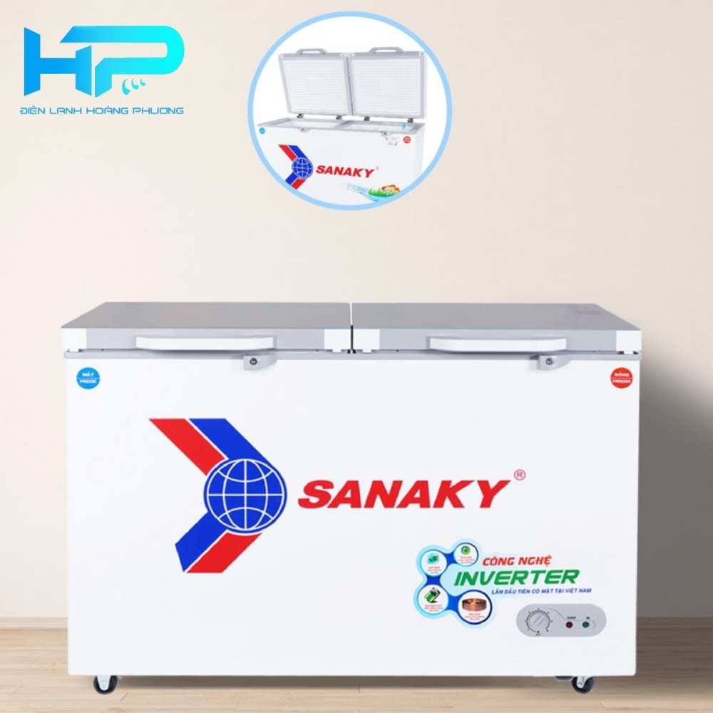 Tu dong Sanaky Inverter 280 lit VH 4099W4K mat kinh cuong luc